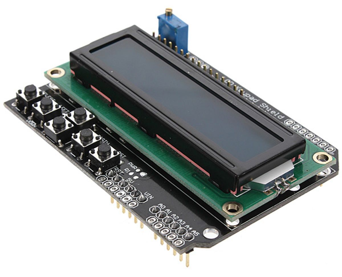 Arduino LCD1602 display met keypad shield foto 2